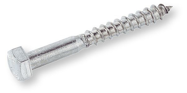 DIN 571 Hatlapfejű facsavar ( állványcsavar), Acél, Horganyzott, 12x60 termék fő termékképe