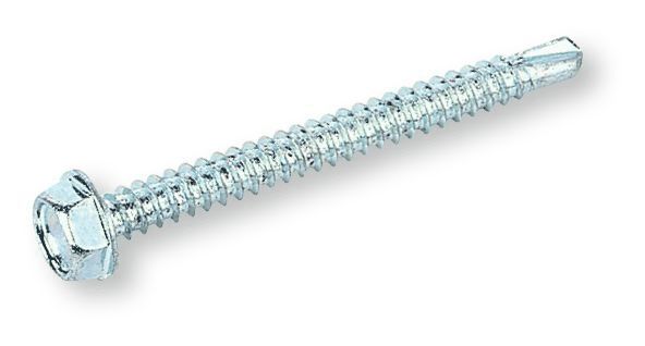 DIN 7504 Hatlapfejű önfúró lemezcsavar+gumis alátét, Acél, világos elefántcsont, 4,8x19 RAL1015 termék fő termékképe