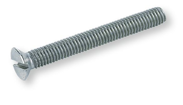 DIN 963 Süllyesztettfejű, egyeneshornyos csavar, 4.8, Horganyzott, M 12x50 termék fő termékképe