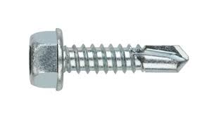 DIN 7504 Famenetű , Acél, RAL5010 4,8x35/14 +gumis alátét termék fő termékképe