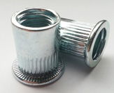 Szegecsanya, peremes, rovátkolt A2, rozsdamentes M 6x14,5 (0,5-3mm-ig) termék fő termékképe