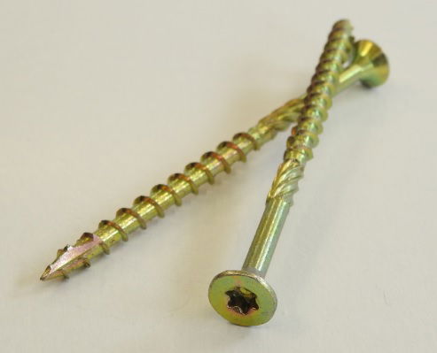 Süllyesztettfejű faszerkezetépítő csavar, sárgahorganyzott 8x120 termék fő termékképe